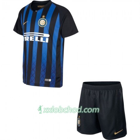 Fotbalové dresy Inter Milán Dětské Domácí Dres 2018/19 Krátký Rukáv